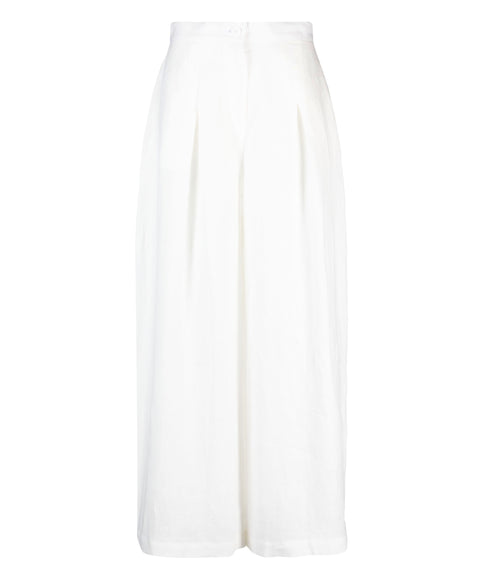 White Linen Trousers