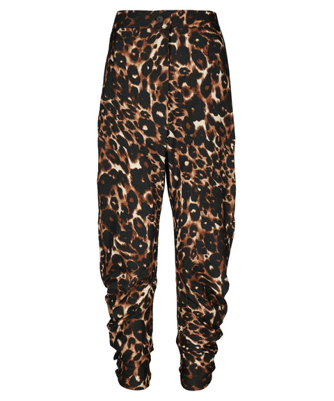 Twisted Leopard Trousers