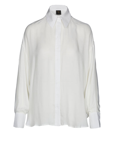 Middle Cut Shirt White