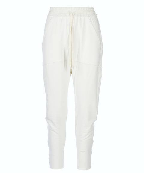 White Low Trousers