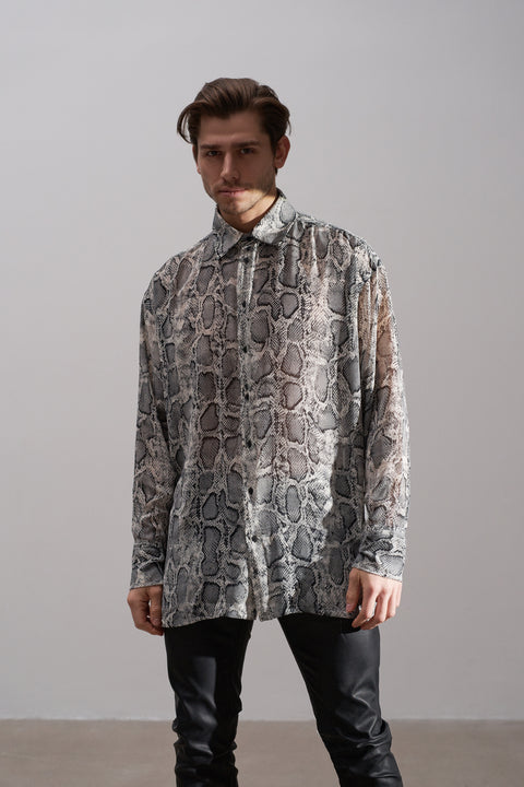 Monochrome Snake Shirt