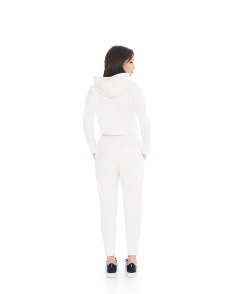 White Low Trousers
