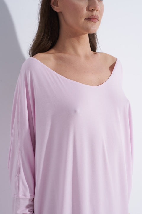Pink Draping Dress