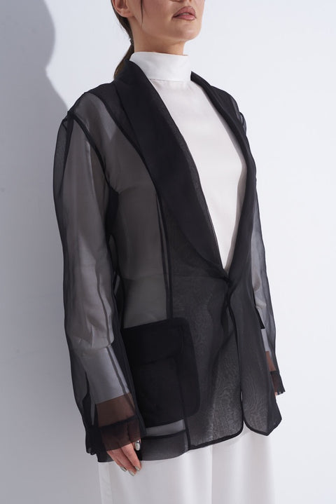 Silk Oversized Blazer