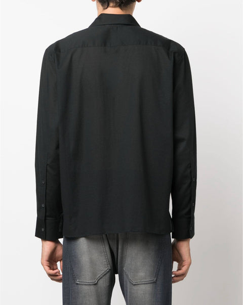 Oversized Popeline Shirt Black