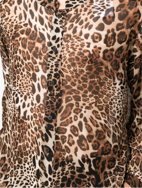 Leopard Mandarin Shirt