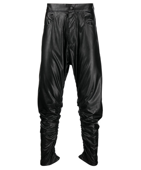 Twisted Leather Trousers