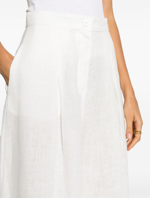 White Linen Trousers