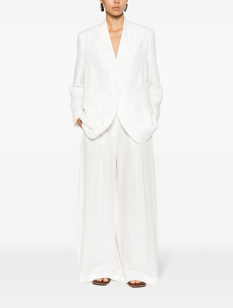 White Linen Trousers