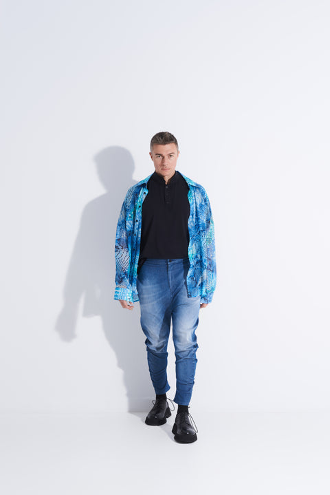 Blues Silk Shirt