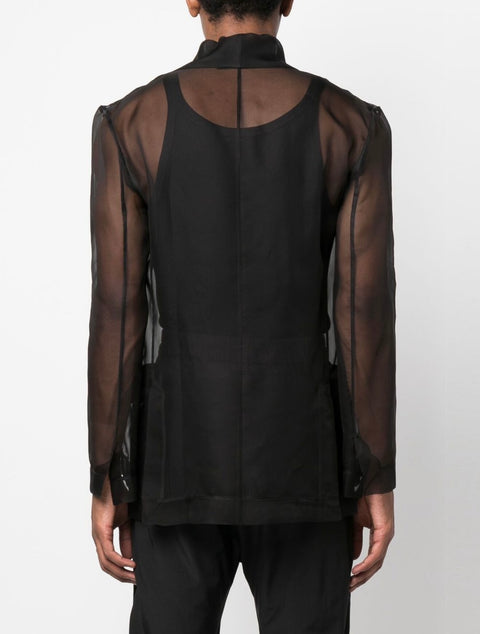 Black Silk Blazer