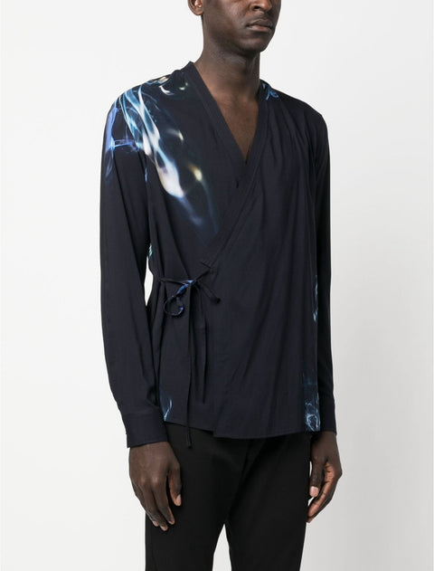 Printed Kimono Shirt