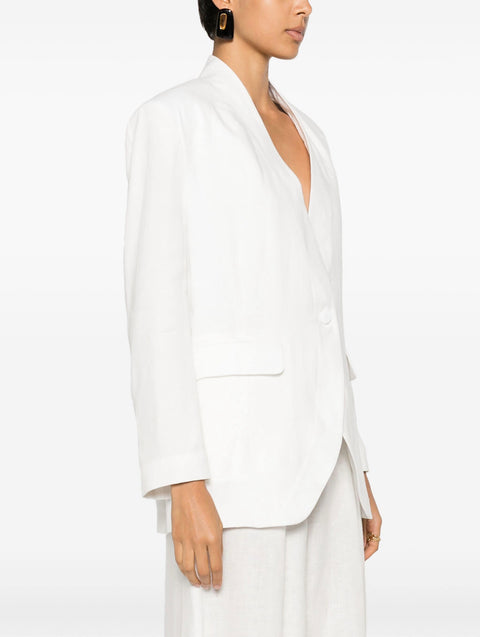 White Kimono Blazer