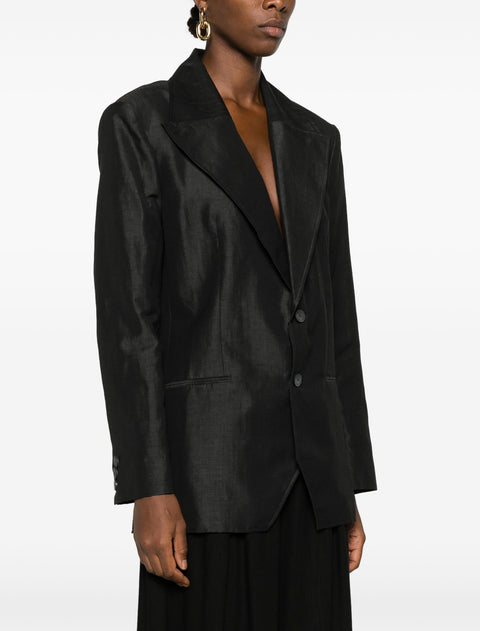 Grey Linen Blazer