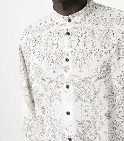 Printed Mandarin Shirt