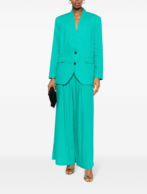 Green Linen Trousers