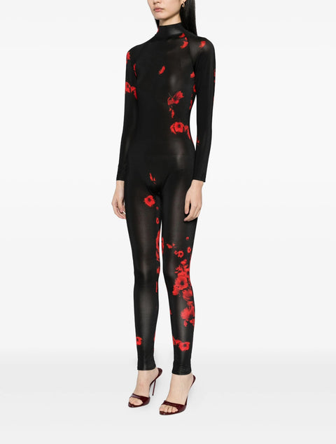 Jumpsuit Black Poppies