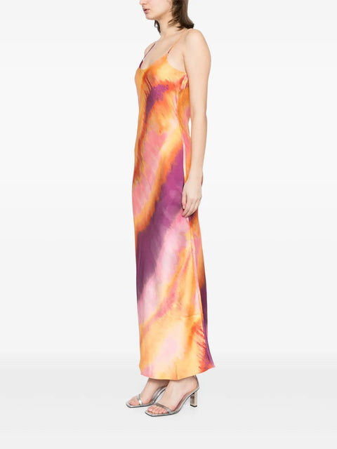 Bias Dress Orange