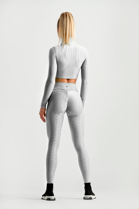 3D Leggings - White