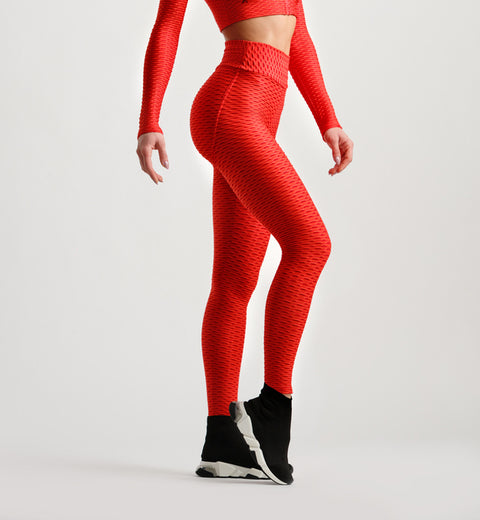 3D Leggings - Red