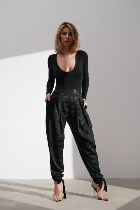 Black Lines Trousers