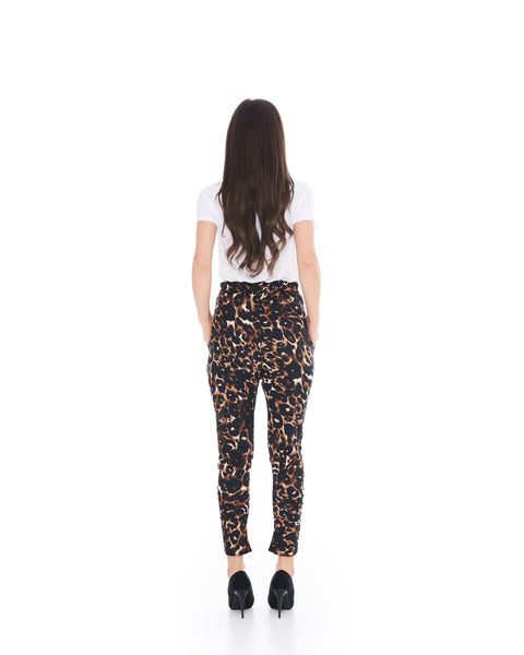 Twisted Leopard Trousers