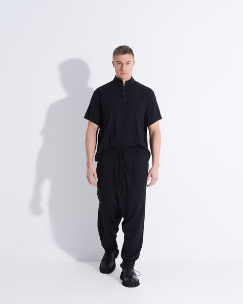 Black Folds Trousers