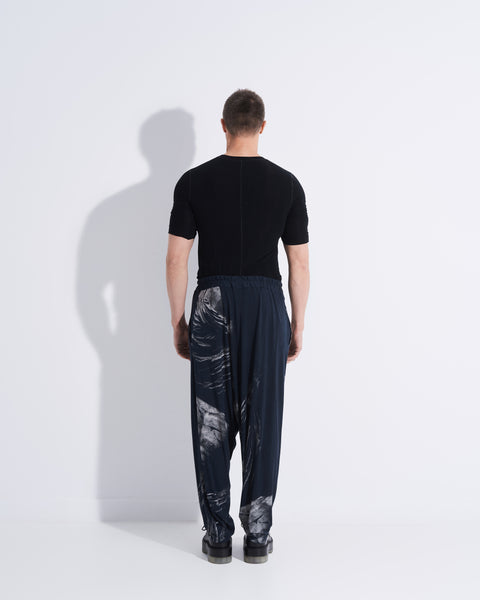 Printed Folds Trousers