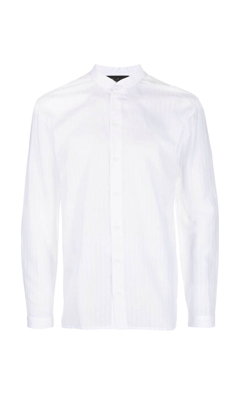 White Mandarin Shirt